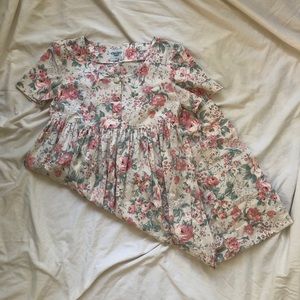 Vintage Floral Midi Dress